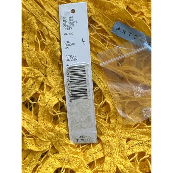 Antonio Melani NWT Colette Citrus Garden Dress L Mango Beach Cover Layered Look - Picture 9 of 13